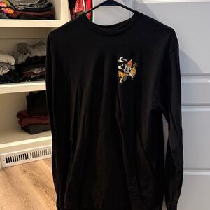 Disney Black Long Sleeve Shirt with Colorful Graphic